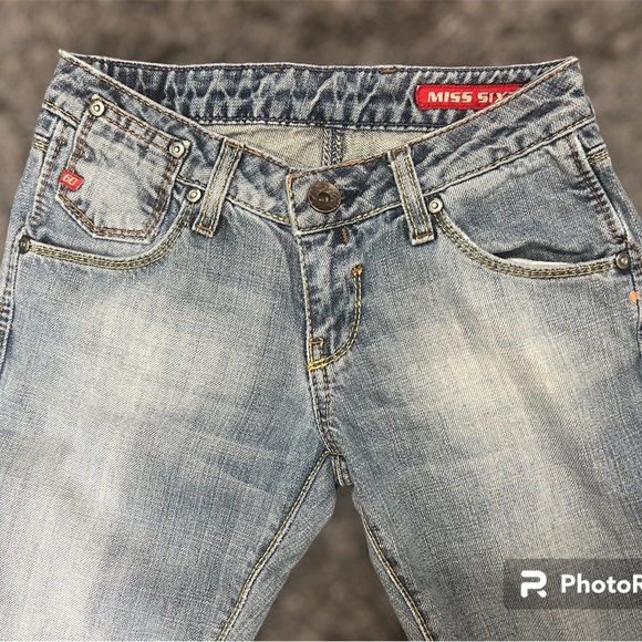 Miss Sixty Eden Style Low Rise Boot Cut Ripped Jeans - 24 - Picture 7 of 16